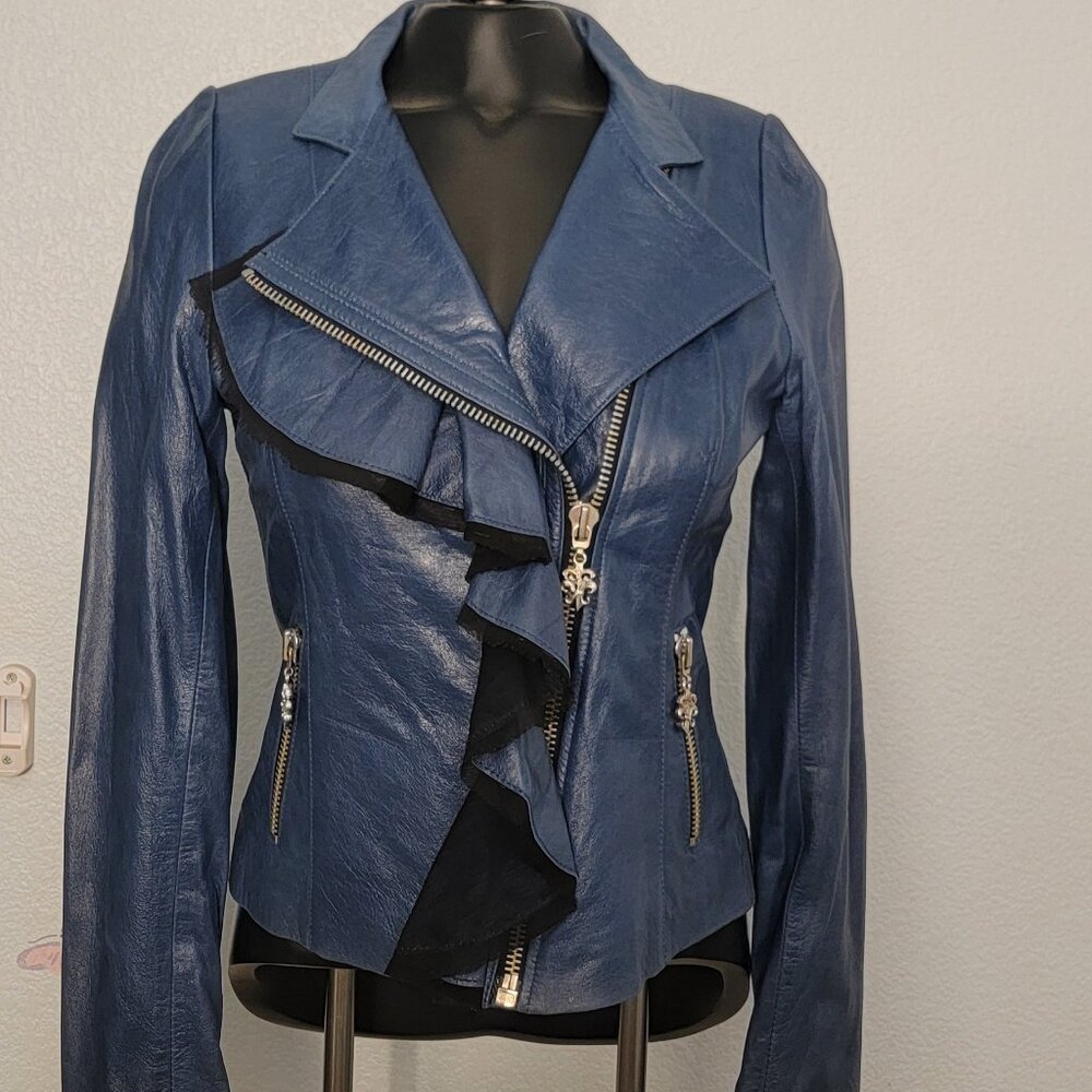 Designed Brand new Royal underground leather jacket